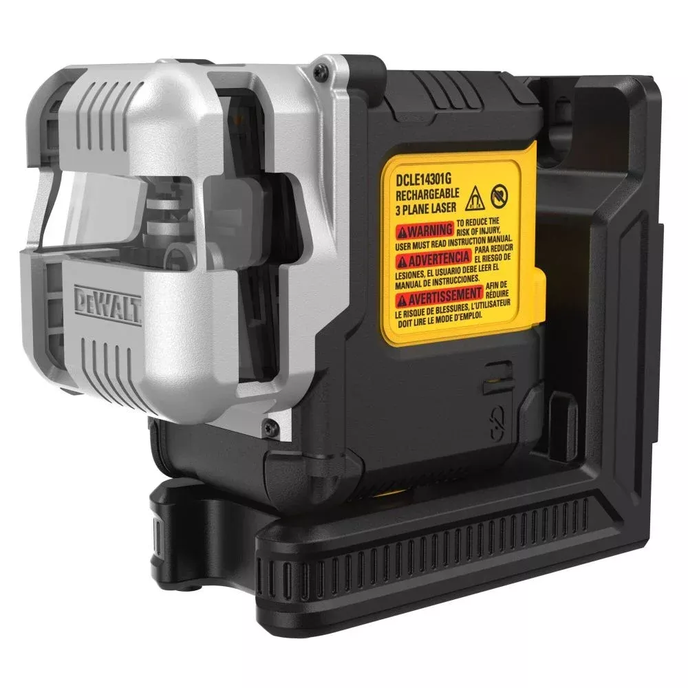 DEWALT USB Rechargeable Green 3x180° Line Laser Kit - Precision Layouts, Fast Charging DCLE14301G