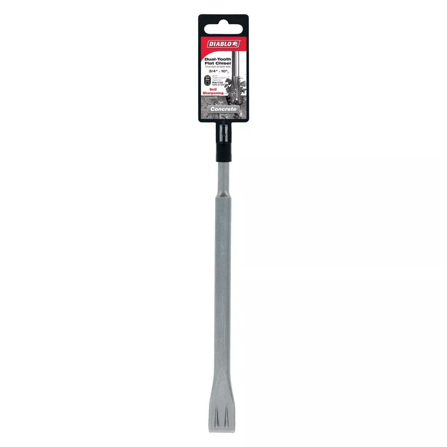 Diablo DMAPLCH2010 3/4 Inch x 10 Inch SDS-Plus Dual-Tooth Flat Chisel