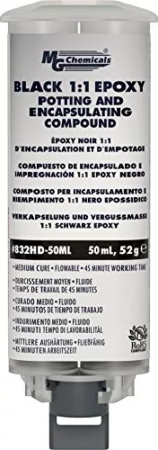 Epoxy Potting and Encapsulating Compound (Black), 50 mL (13.5 fl oz), Dual Cartridge
