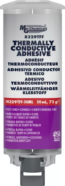 Fast Cure Thermally Conductive Adhesive, Flowable, 45 ml, Dual Cartridge