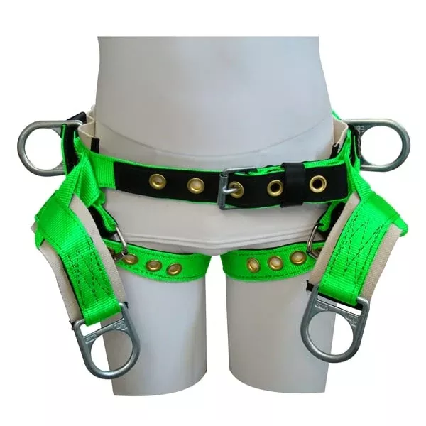 Fixed 4 D-Ring Single Cotton Back Saddle (Tongue Buckle Leg straps) – 1383