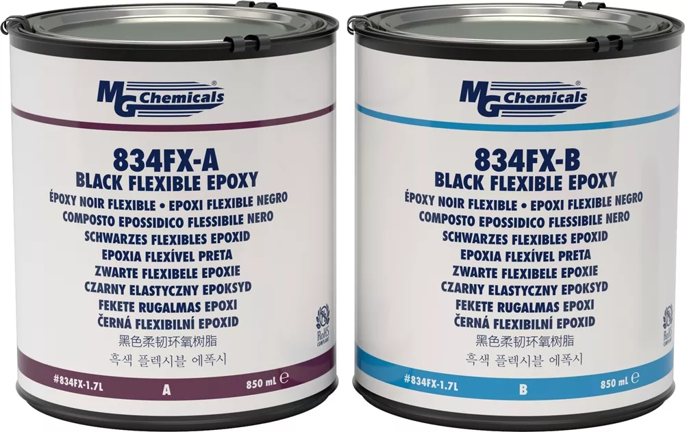 Flexible Flame Retardant Epoxy (Black), 1.7 L, 2 can kit
