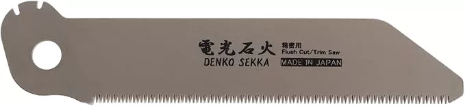 Flush Cut Trim Saw Replacement Blade, Japanese Pull Saw for Woodworking and Wood Craftsmanship, Long Handle with Precision Blade and Cutting Power