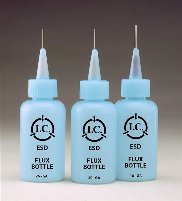 Flux Dispenser 26ga Needle (0.009 ID), Static Safe Dissipative Bottles