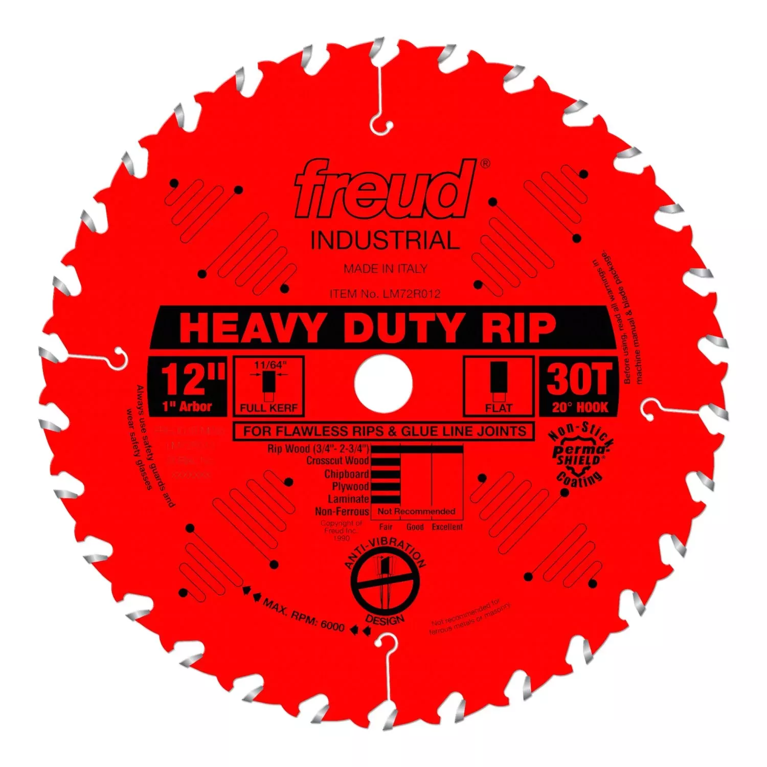 Freud LM72R012 12 in. Heavy-Duty Rip Blade