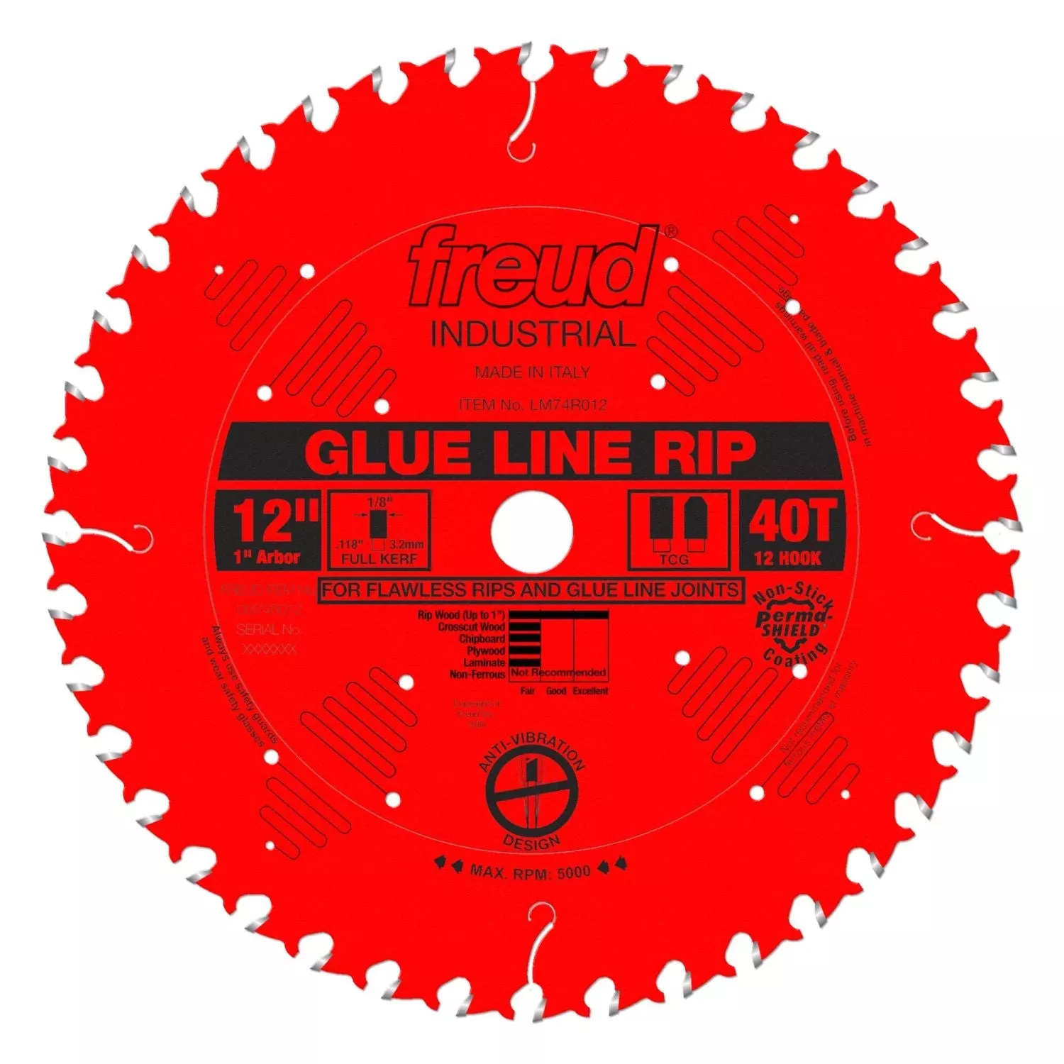 Freud LM74R012 12 in. Glue Line Ripping Blade