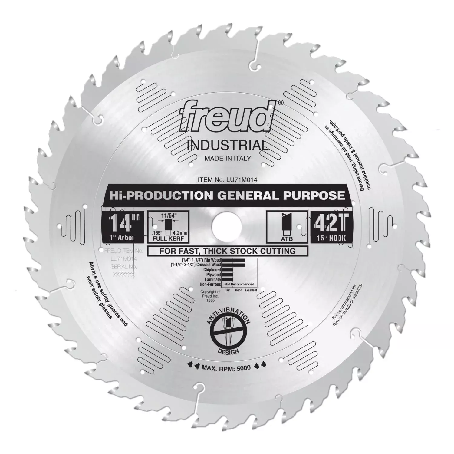 Freud LU71M014 14 in. High-Production General Purpose Blade