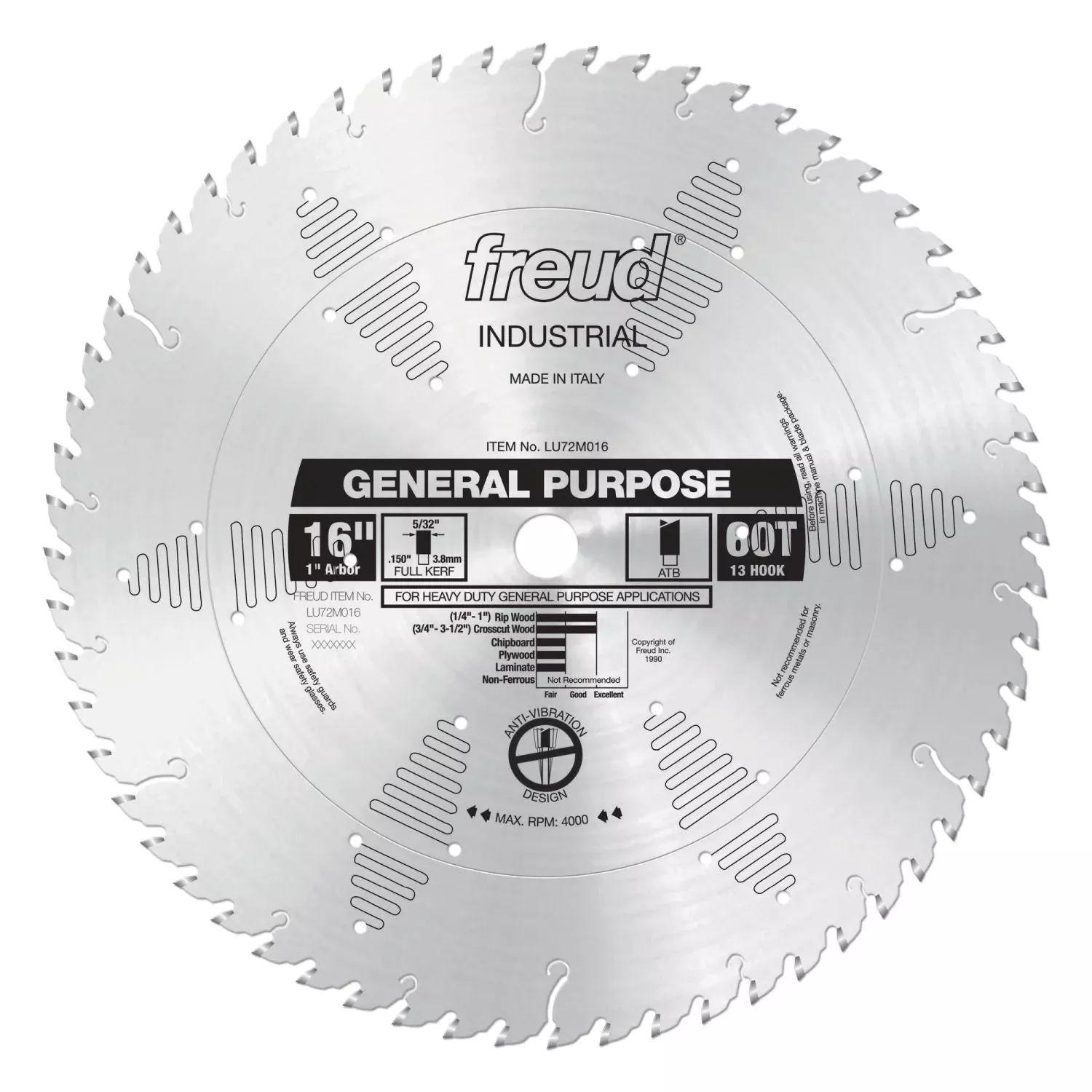 Freud LU72M016 16 in. General Purpose Blade