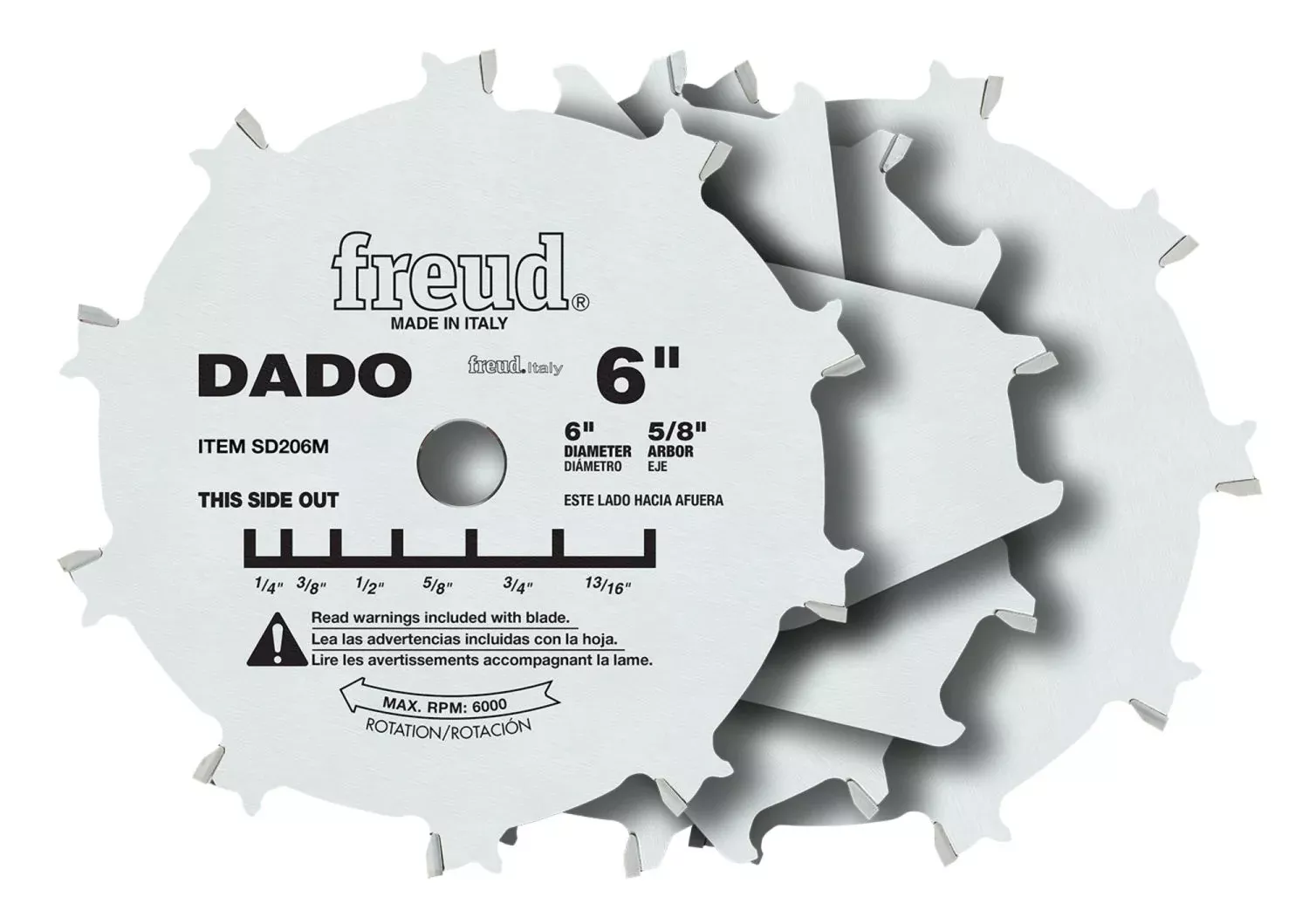Freud SD206 6-Inch Pro Dado Set