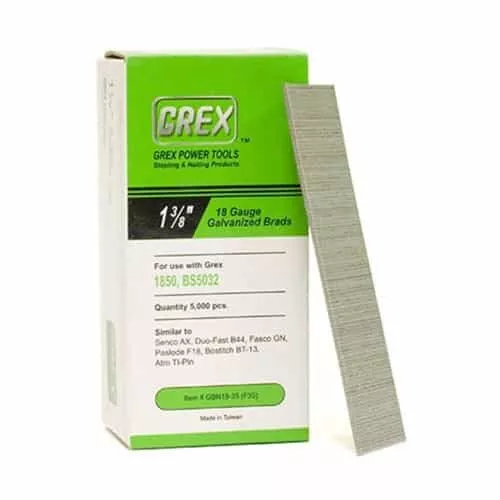 Grex GBN18-35 18 Gauge 1-3/8-Inch Brad Nails 5000 ct.