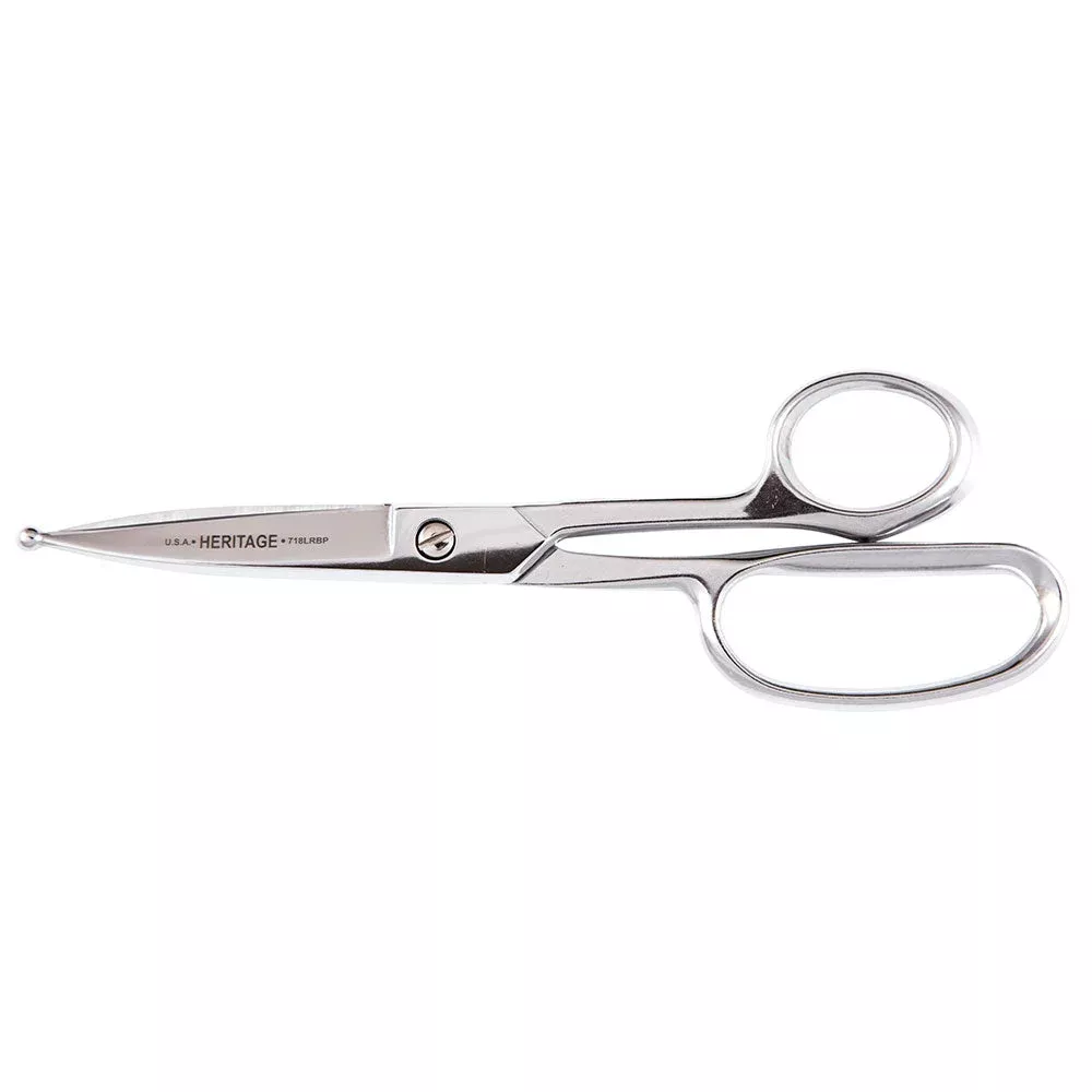 Heritage Cutlery 718LRBP 8 5/8'' Heavy Duty Shear w/ Large Ring / Ball Tips