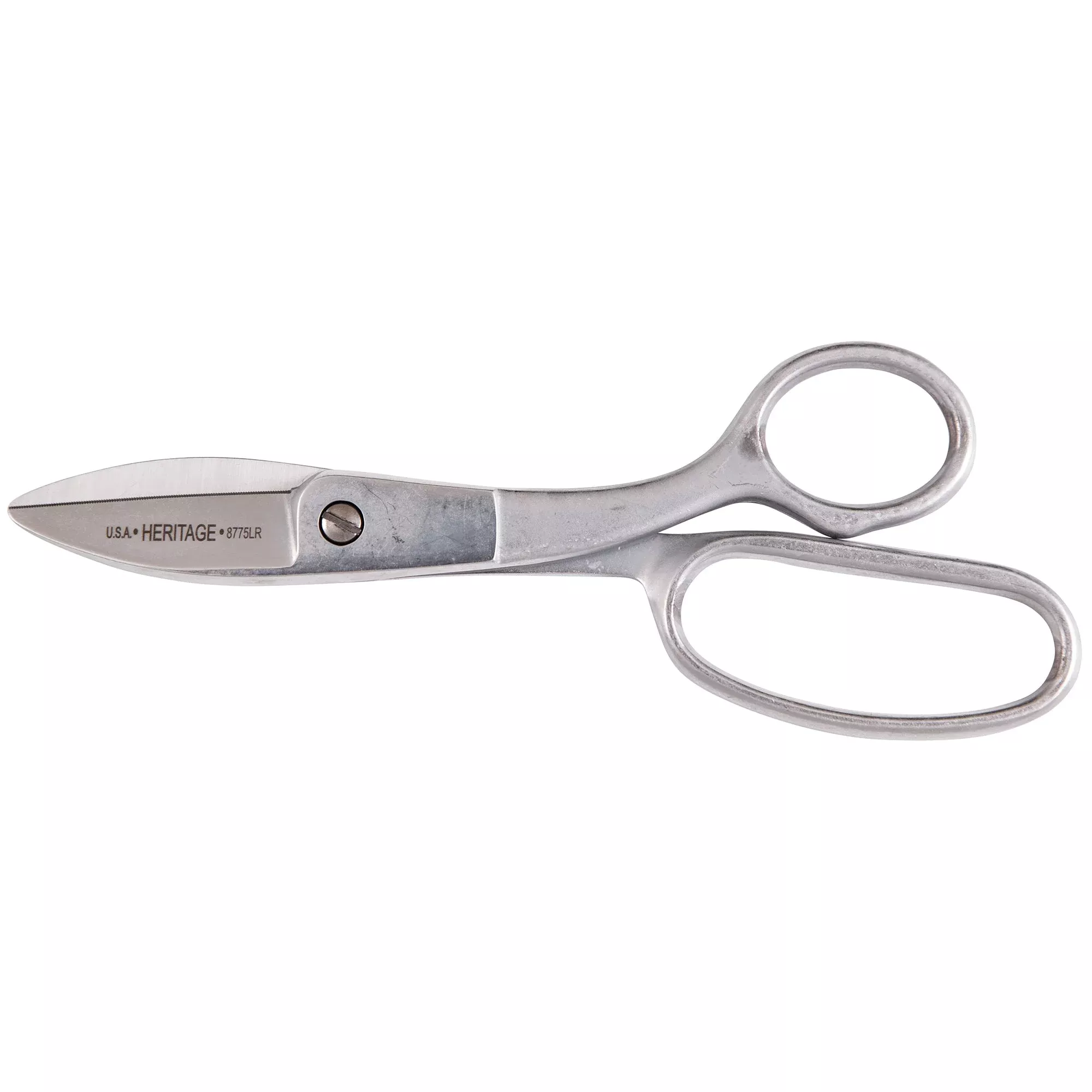 Heritage Cutlery 8775LR 8 5/8'' Broad Blade Shear w/ Large Ring / Industrial Coating