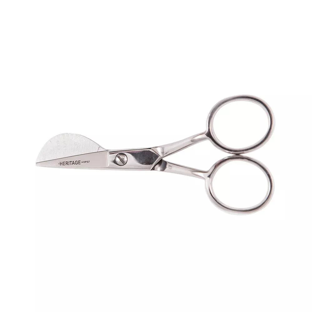 Heritage Cutlery VP57 4 1/2'' Small Duckbill Applique Scissor
