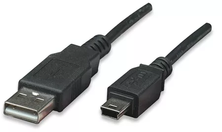 Hi-Speed USB Device Cable A Male / Mini-B Male, 1.8 m (6 ft.), Black