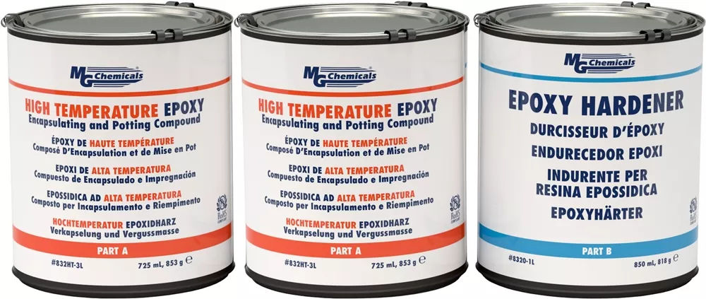 High Temperature Epoxy Encapsulating and Potting Compound, 375 ml (12 oz), 2 bottle kit
