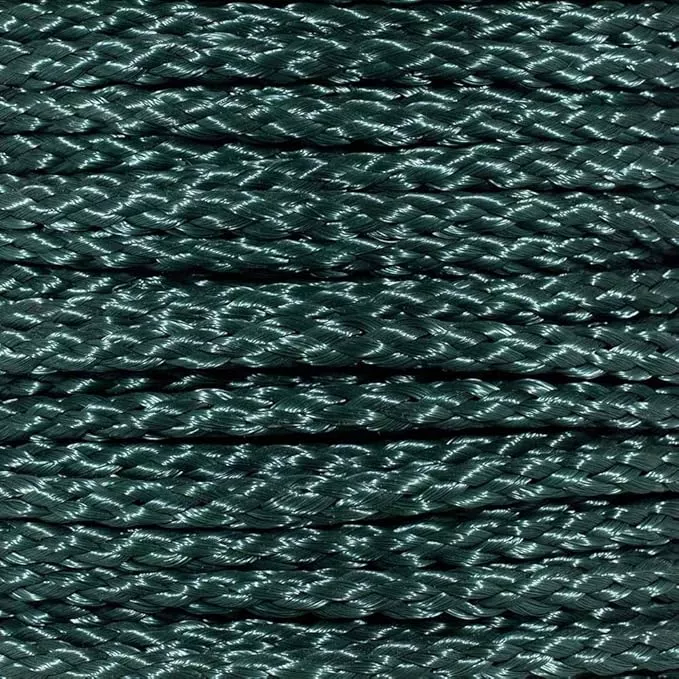 Hollow Braid Polypropylene Rope (1/2 Inch, 500 Feet, Hunter Green) - Barrier Rope - Trail Marking, Crowd Control, Golf Courses