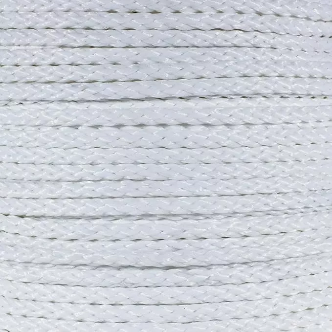 Hollow Braid Polypropylene Rope (1/2 Inch, 500 Feet, White) - Barrier Rope - Trail Marking, Crowd Control, Golf Courses