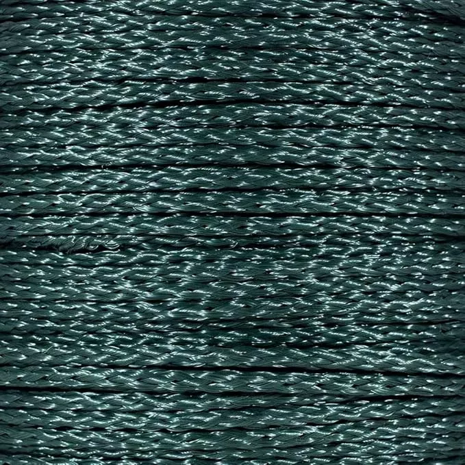 Hollow Braid Polypropylene Rope (1/4 Inch, 100 Feet, Hunter Green) - Barrier Rope - Trail Marking, Crowd Control, Golf Courses