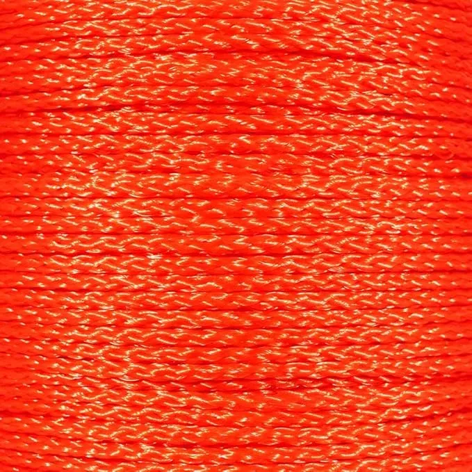 Hollow Braid Polypropylene Rope (1/4 Inch, 100 Feet, Orange) - Barrier Rope - Trail Marking, Crowd Control, Golf Courses