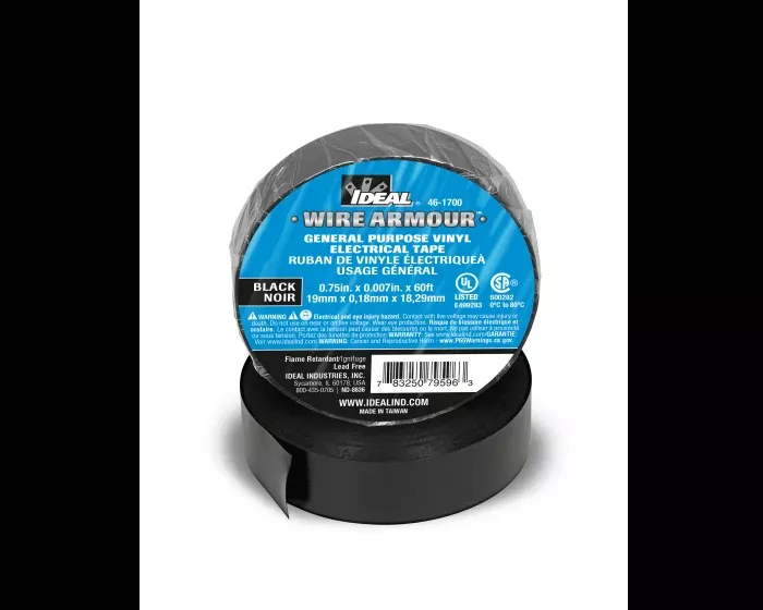 Ideal 46-1700 General Purpose Electrical Tape - Black