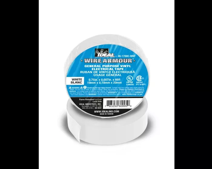 Ideal 46-1700C-WHT General Purpose Electrical Tape - White