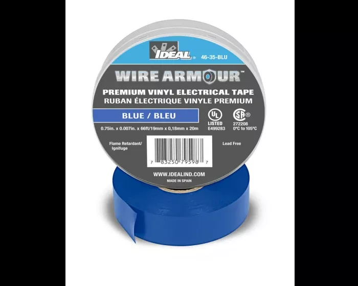 Ideal 46-35-BLU Wire Armour Color Coding Electrical Tape - Blue