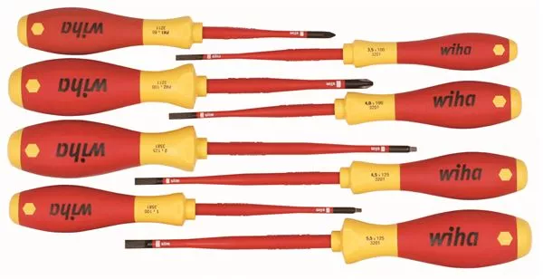 Insulated SlimLine 8 Piece Screwdrivers Set