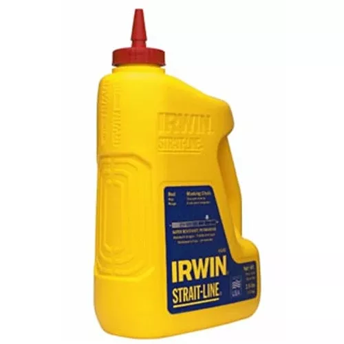 Irwin 64902 Strait-Line Permanent Marking Chalk 8-Ounce Red (64902)