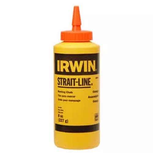 Irwin 64905ZR Strait-Line High-Visibility Marking Chalk 8-Ounce Orange