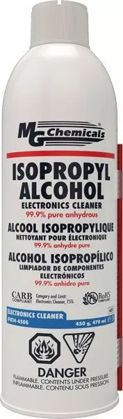 Isopropyl Alcohol, 99.9%, 553 ml (18.7 fl oz) Aerosol