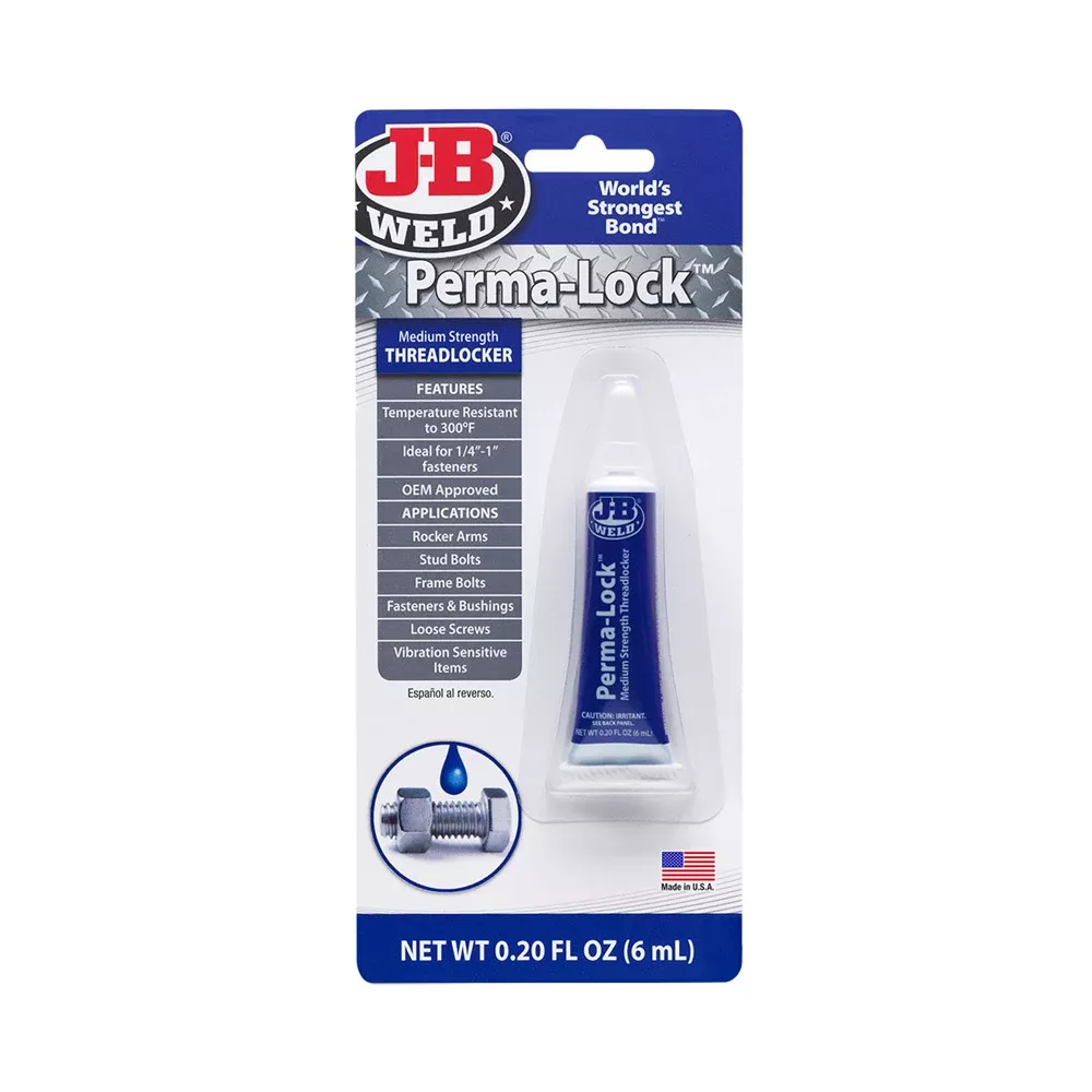 J-B Weld Perma-Lock Blue Thread-Locker, Medium-High Permanent 50 ml 24250