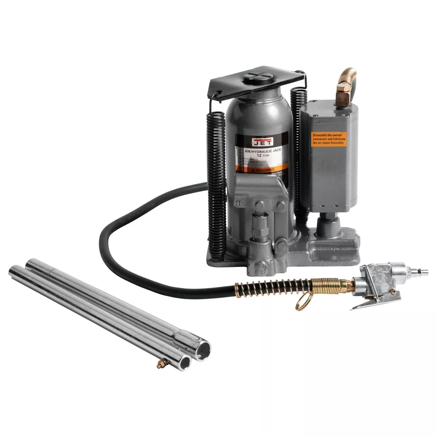 Jet 456612 AHJ-12 12 Ton Air / Hydraulic Bottle Jack
