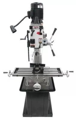 Jet JMD-40GHPF Geared Head Mill Drill with Power Downfeed & Newall NMS300 2-Axis DRO 351146