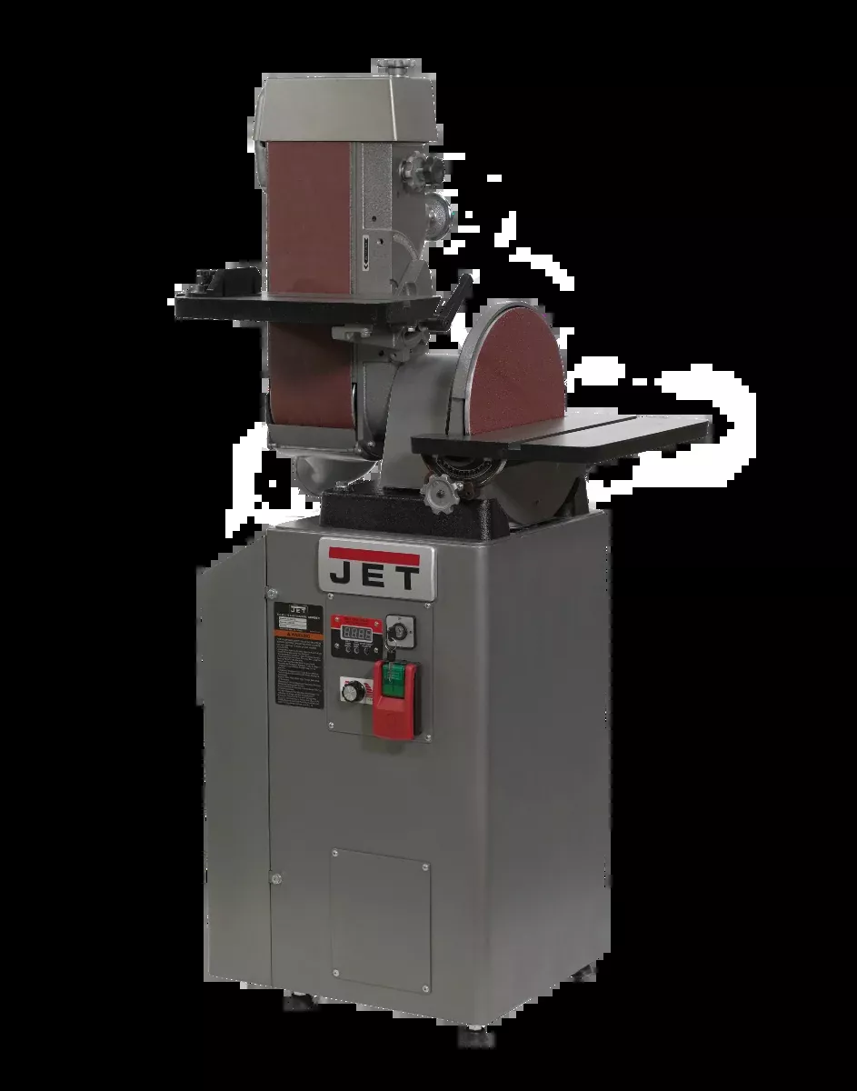 Jet JT1-112, Jet J-64812VS Combination 6x48 in. Belt & 12 in. Disc Variable Speed Finishing/Grinding Machine JT1-112