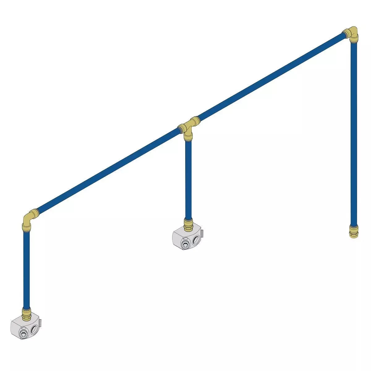 John Guest SharkBite 12m 2-Drop Air Supply System Kit