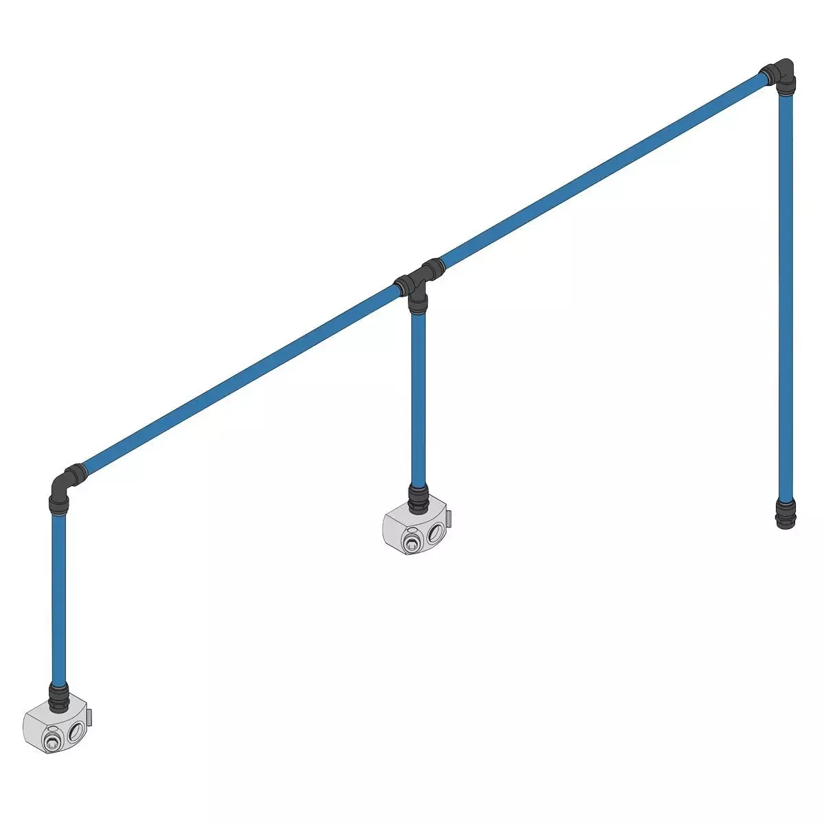 John Guest Speedfit 12m 2-Drop Air Supply System Kit