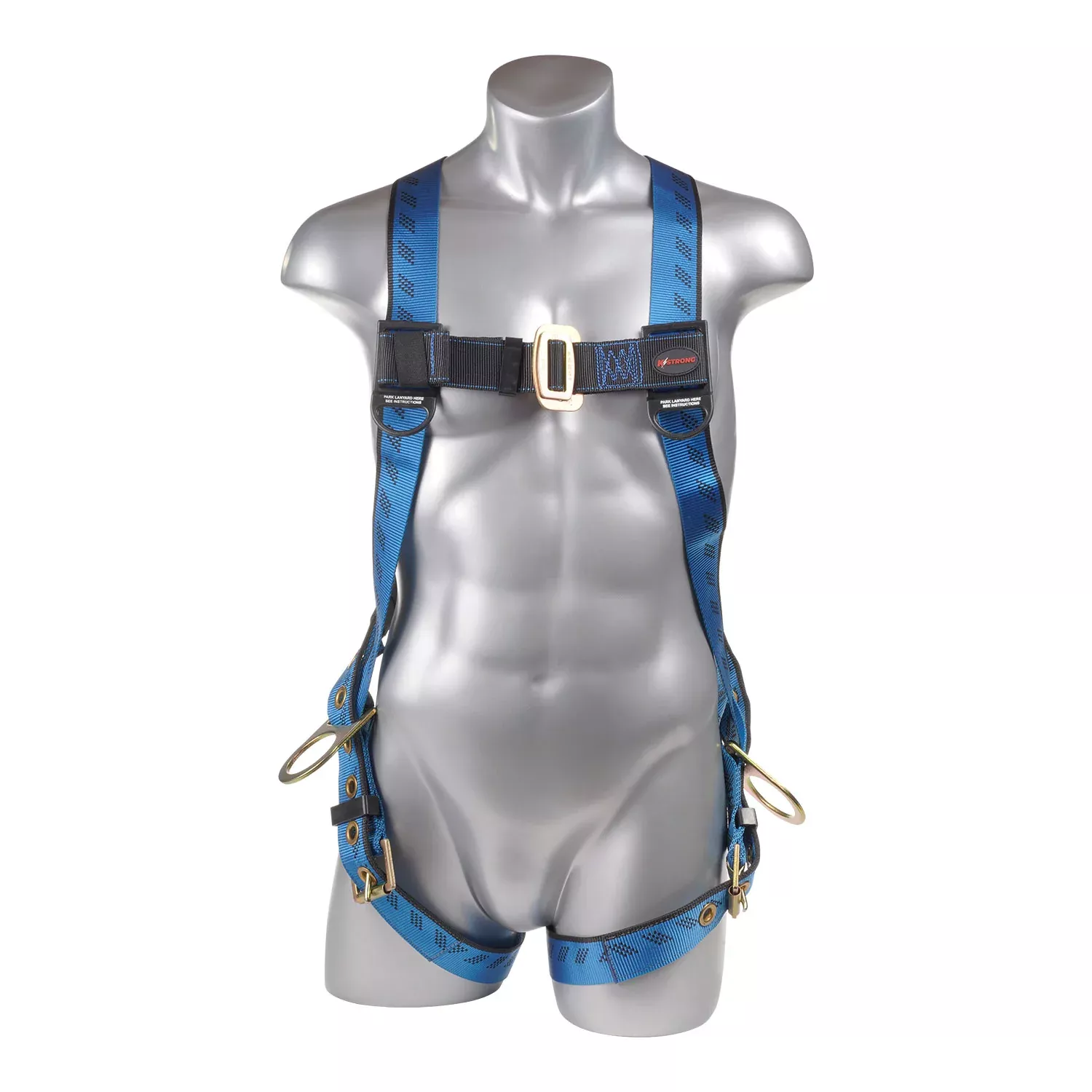 K Strong Kapture Essential 3-Point Full Body Harness, Dorsal D-ring, 2 Side D-rings, MB Legs (S-L) UFH10131P(S-L)