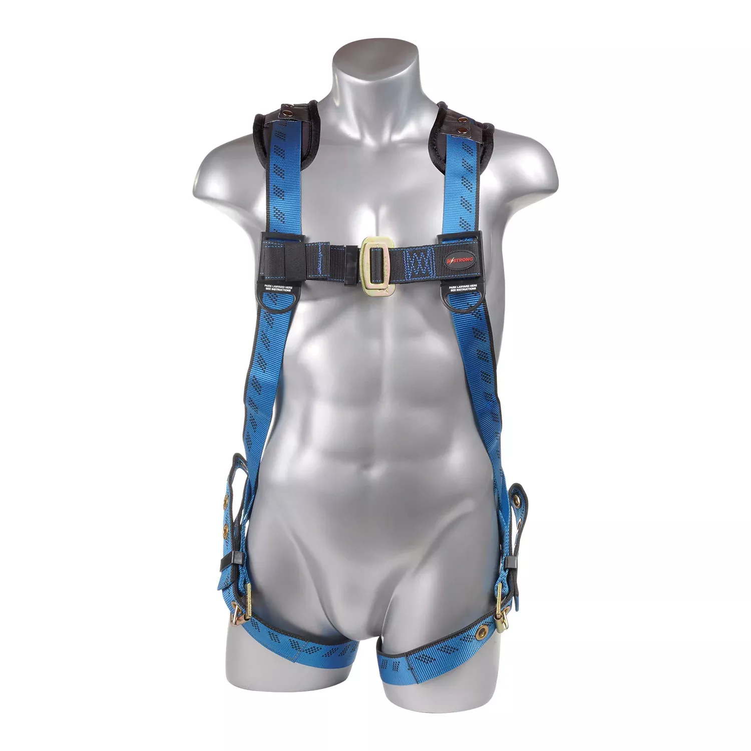 K Strong Kapture Essential 3-Point Full Body Harness, Removable Shoulder Padding, Dorsal D-ring, TB Legs (S-L) UFH16101G(S-L)