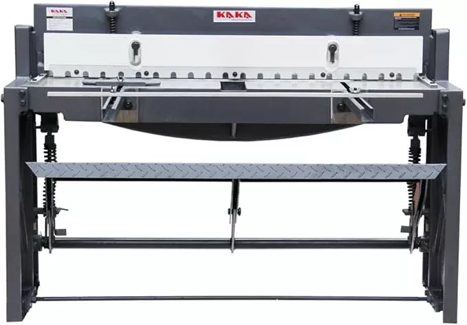 KAKA INDUSTRIAL Stomp Shear Machine - 52-Inch Heavy Duty Sheet Metal Shears for Cutting 16 Gauge Steel, 14-gauge Aluminum and Copper,Q01-5216 Foot Pedal Operated
