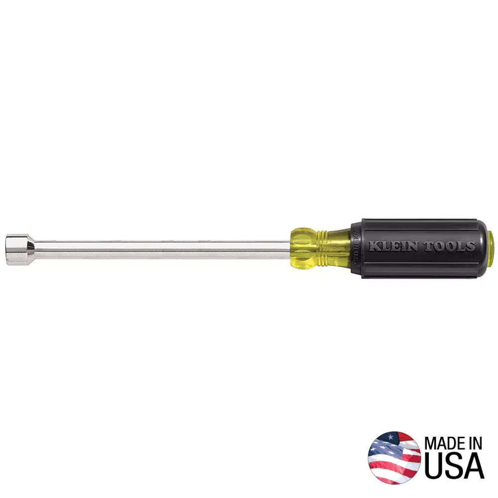 Klein 646-1/4 1/4 in. Nut Driver with 6 in. Hollow Shaft