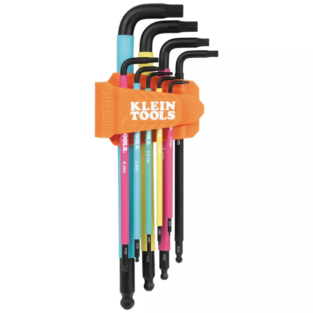Klein BLS9M Metric Hex Key Set, 9 Pc