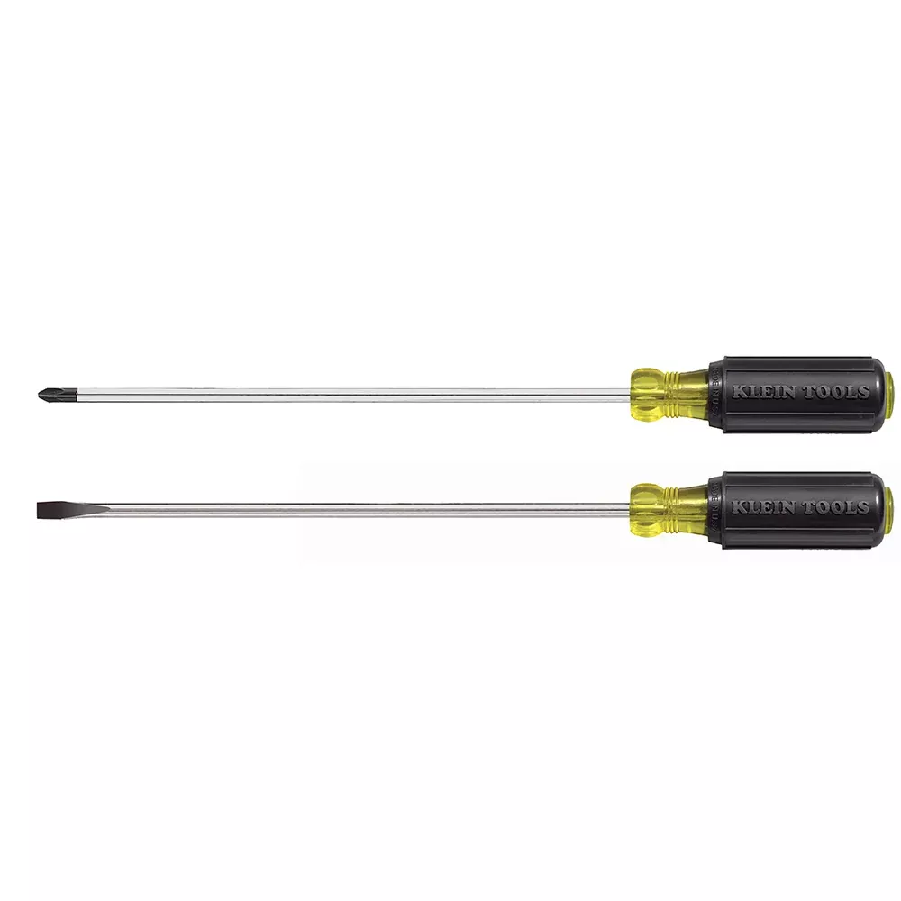 Klein Tools 2 PC. Long Blade Slotted & Phillips Screwdriver Set