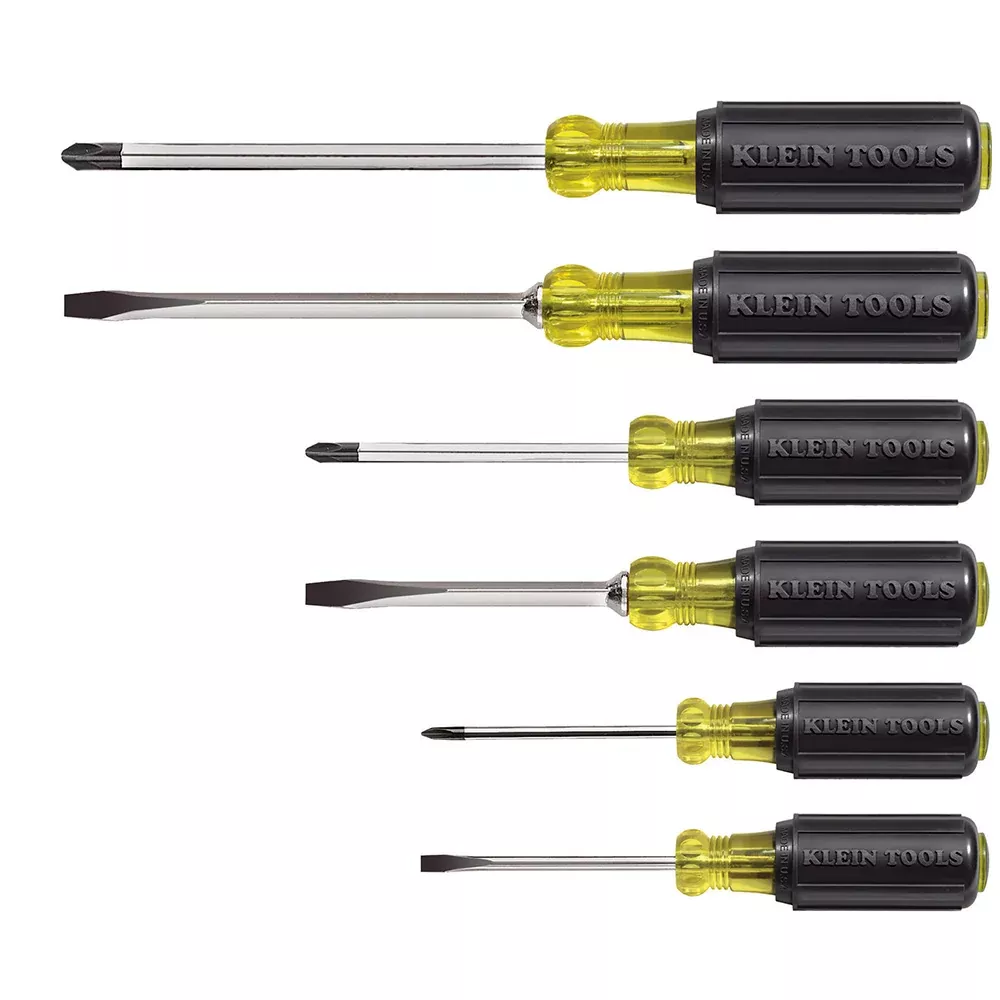 Klein Tools 6 PC. Slotted & Phillips Screwdriver Set