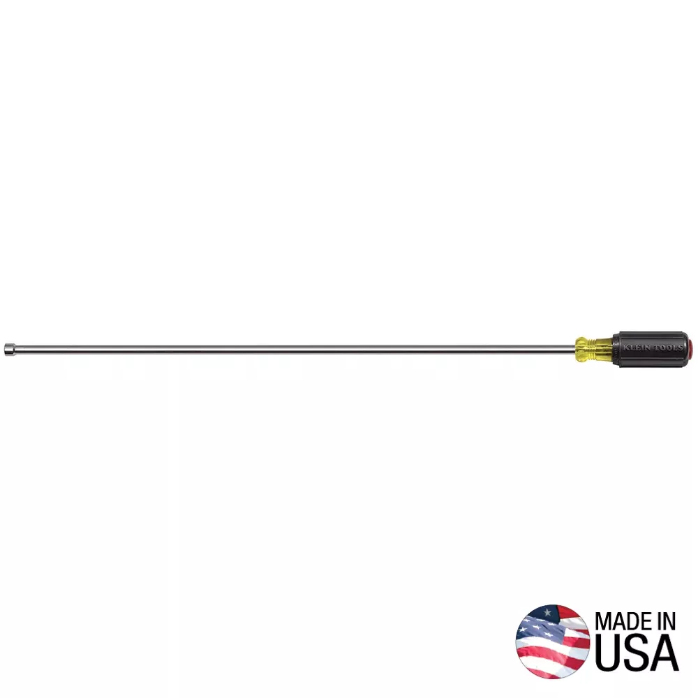 Klein Tools 618-1/4M 1/4'' (6 mm) Magnetic Tip Nut Driver18'' (457 mm) Hollow Shank