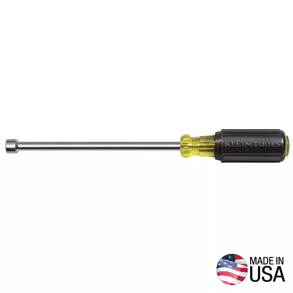 Klein Tools 646-11/32M 11/32'' Magnetic Tip Nut Driver - 6'' Hollow-Shaft