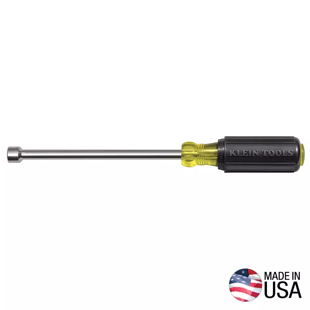 Klein Tools 646-7/16M 7/16'' Magnetic Tip Nut Driver - 6'' Hollow Shank