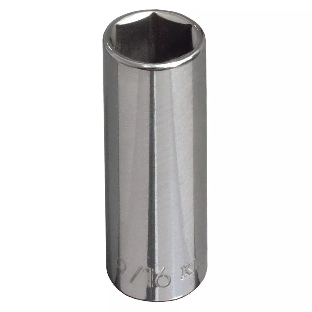 Klein Tools 65717 13/16" Deep 6-Point Socket, 3/8" Drive