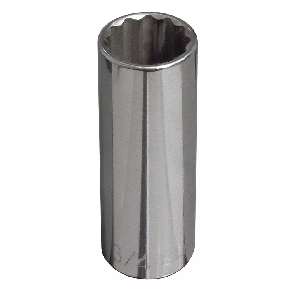 Klein Tools 65827 5/8" Deep 12-Point Socket, 1/2" Drive