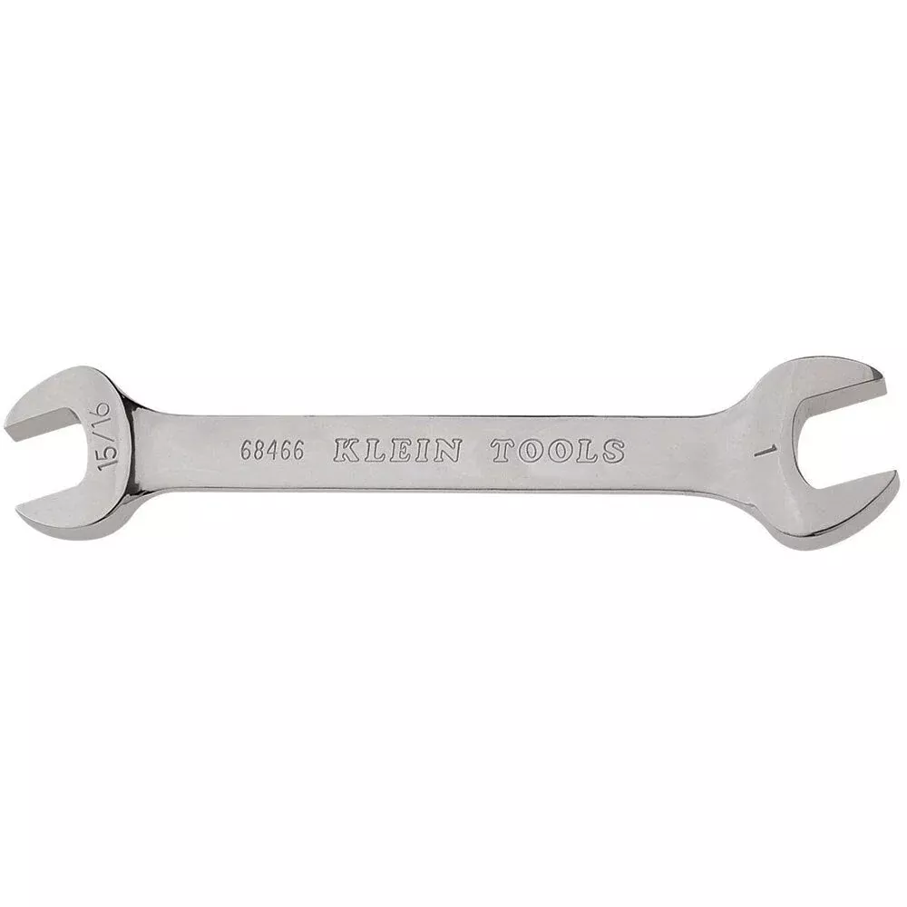 Klein Tools 68466 Open-End Wrench 15/16" and 1" Ends