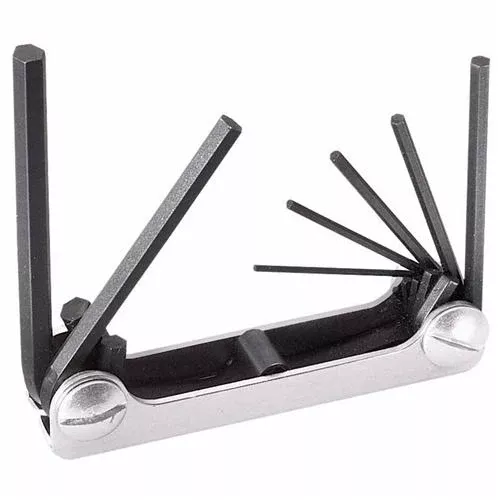 Klein Tools 70582 Folding Hex Key Set, Metric, 7 Pc